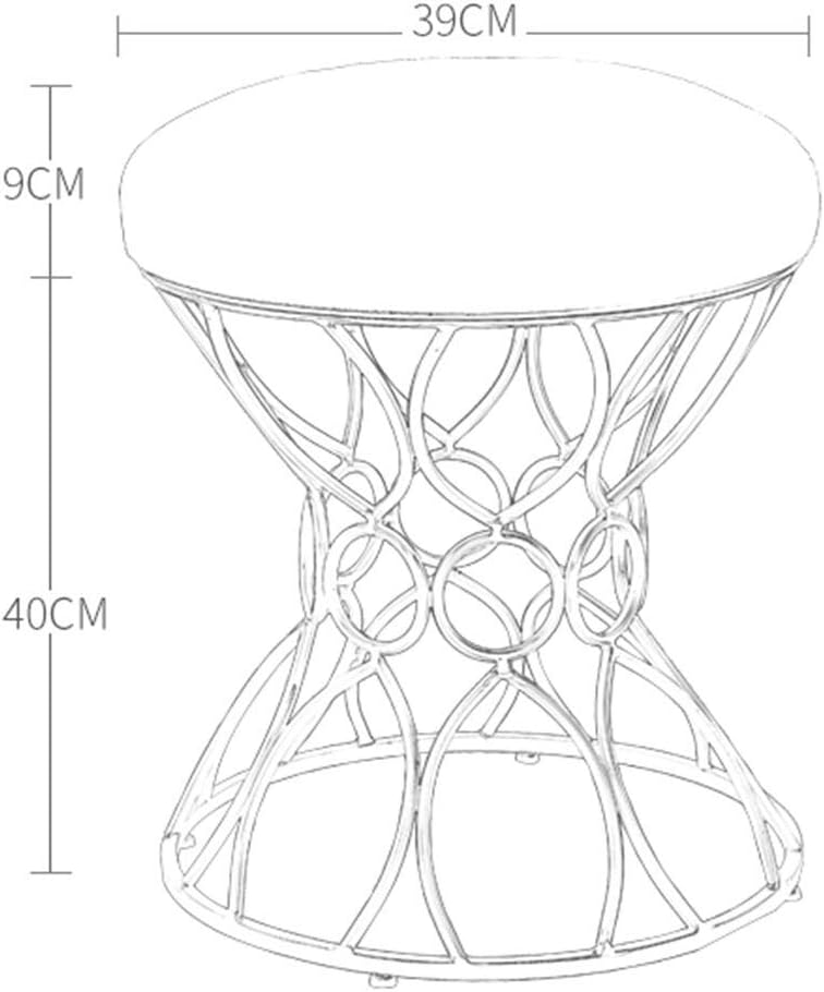 Footstools Nordic Bedroom Dressing Stool Wrought Iron Living Room Sofa Bench Home Decoration Shoes Bench