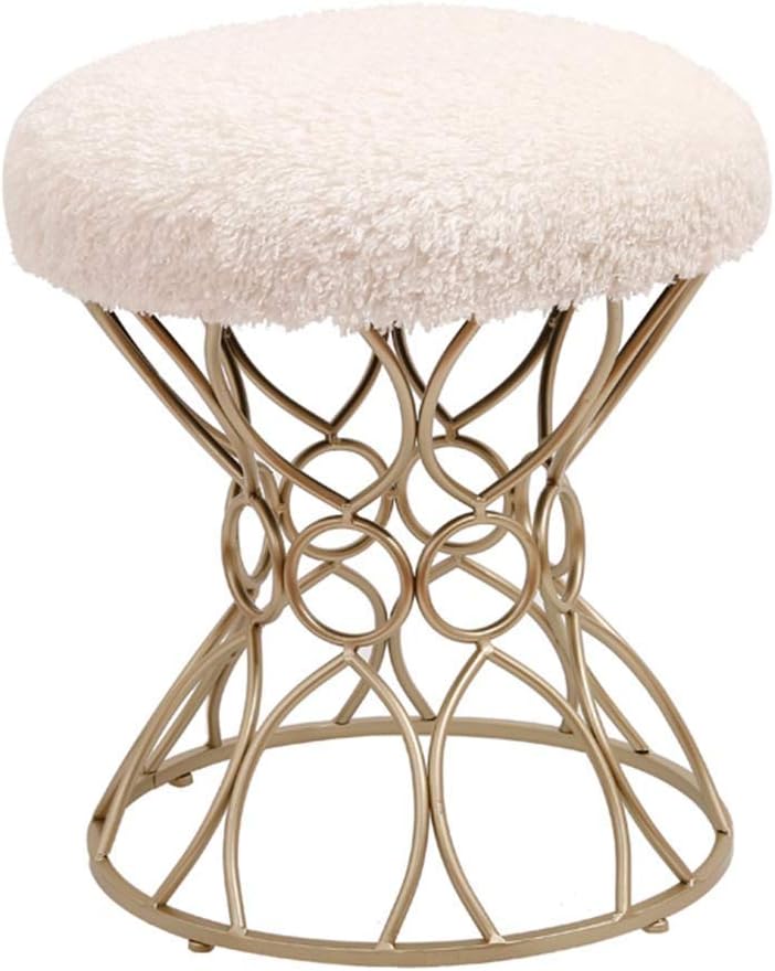 Footstools Nordic Bedroom Dressing Stool Wrought Iron Living Room Sofa Bench Home Decoration Shoes Bench