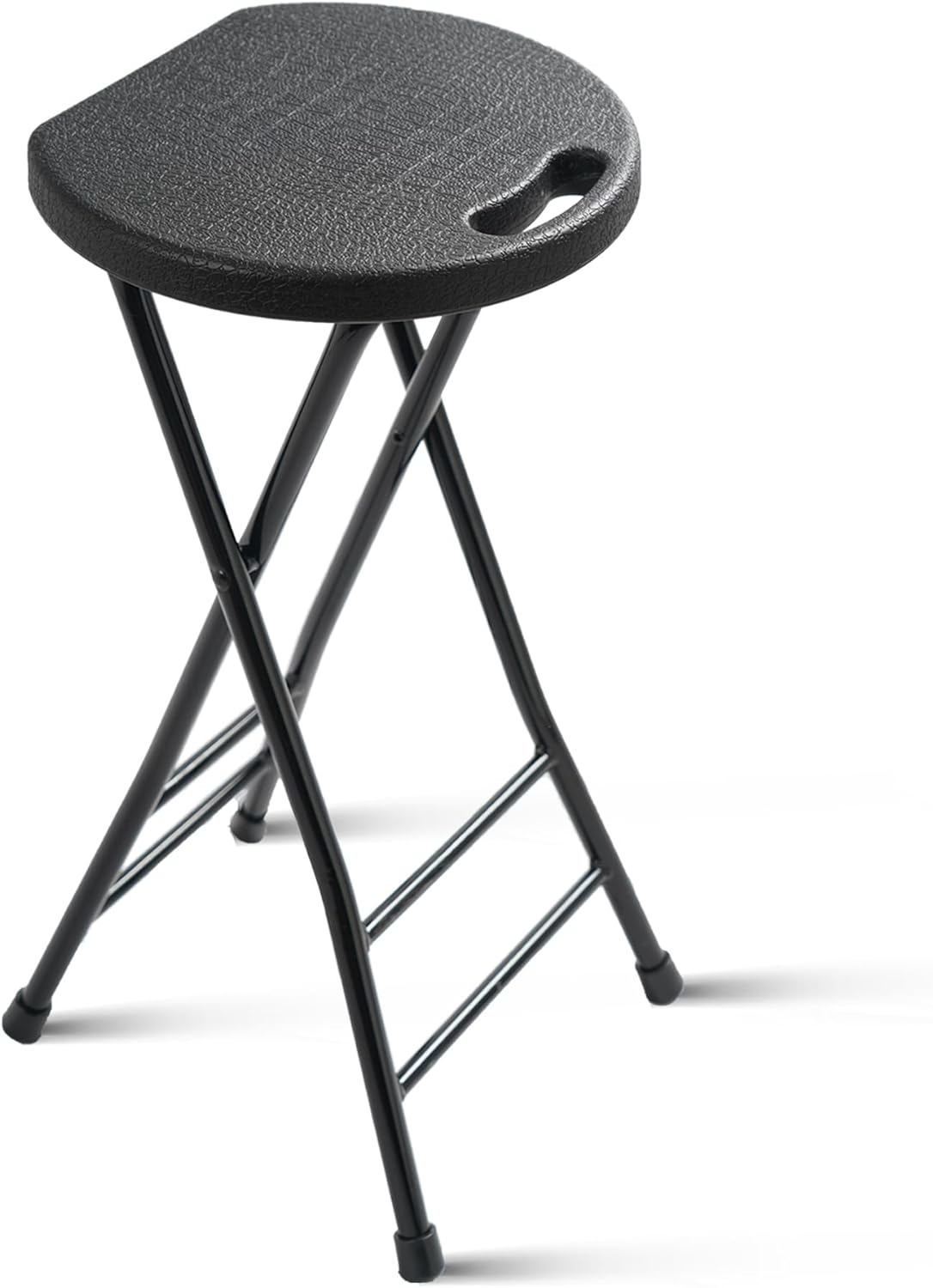 Folding Stool with Handle, Folding Chair,Folding Bar Stool with Non-Slip Feet,600 lbs Capacity,Indoor and Outdoor Foldable Stool for Adults(13"×11.5"×18")