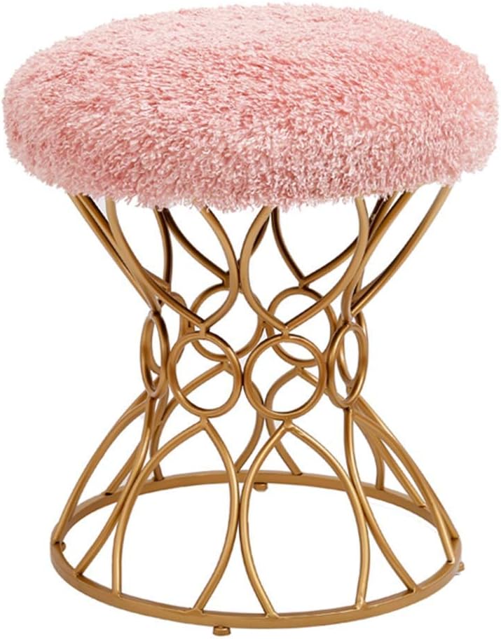 Footstools Nordic Bedroom Dressing Stool Wrought Iron Living Room Sofa Bench Home Decoration Shoes Bench