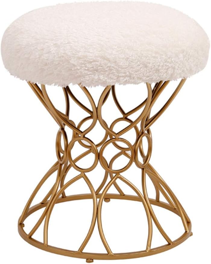 Footstools Nordic Bedroom Dressing Stool Wrought Iron Living Room Sofa Bench Home Decoration Shoes Bench