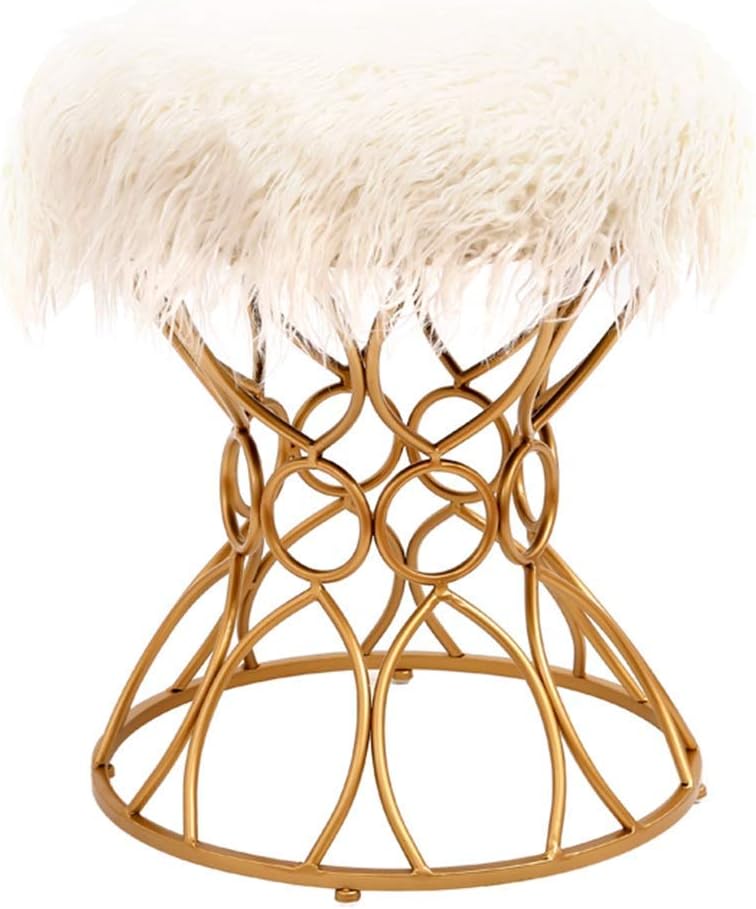 Footstools Nordic Bedroom Dressing Stool Wrought Iron Living Room Sofa Bench Home Decoration Shoes Bench
