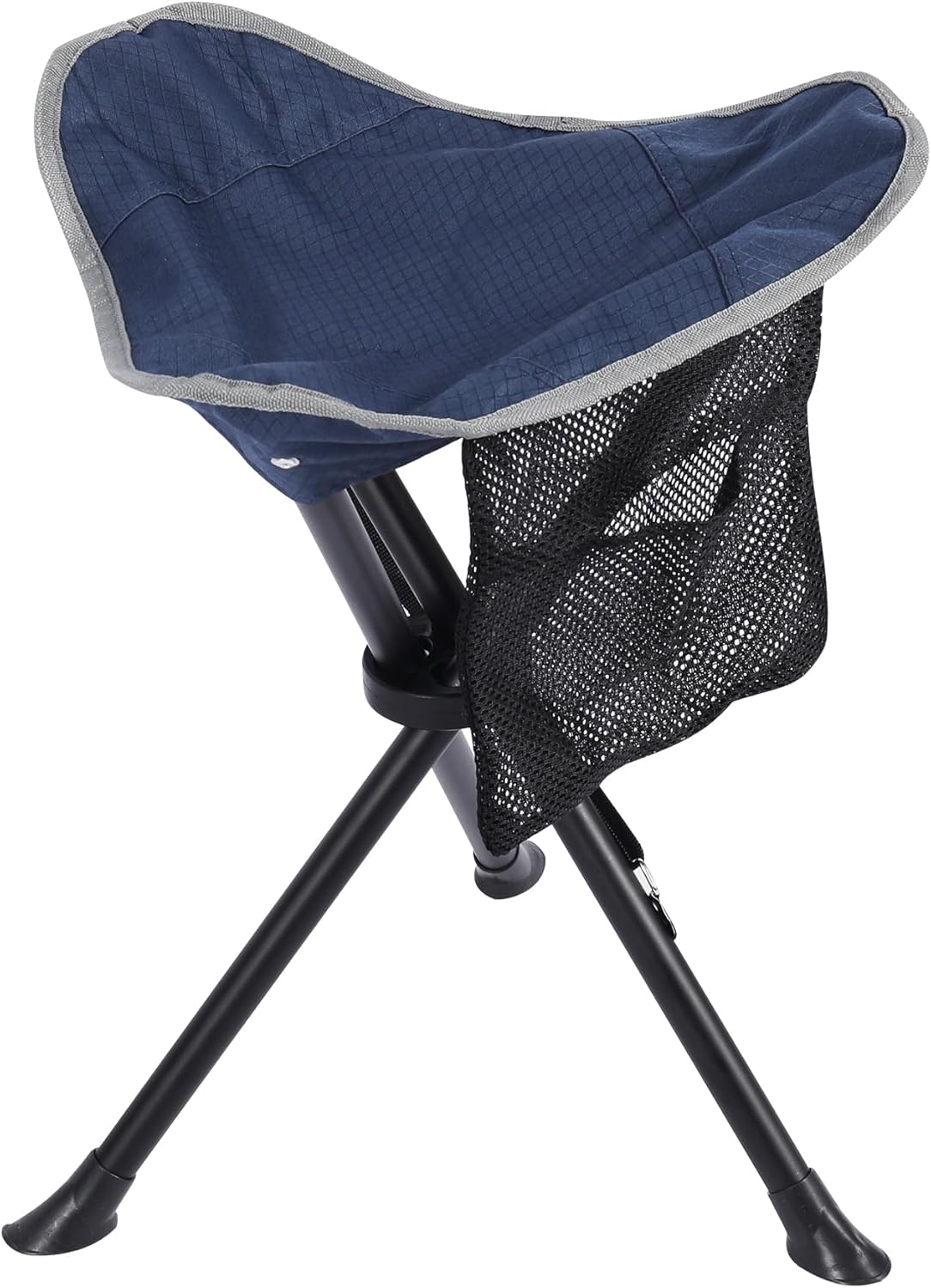 REDCAMP 2 Pack Folding Camping Stools for Adults Heavy Duty, Lightweight Portable Tripod Chairs Seats for Fishing Hunting Backpacking Traveling, Blue