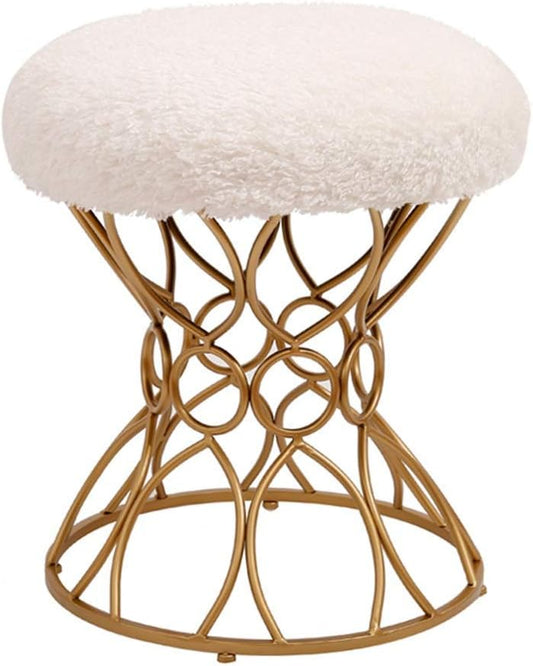 Footstools Nordic Bedroom Dressing Stool Wrought Iron Living Room Sofa Bench Home Decoration Shoes Bench